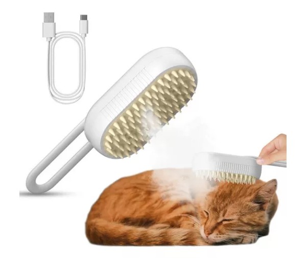 Vista 3 de Cepillo Vapor Automático Para Gatos